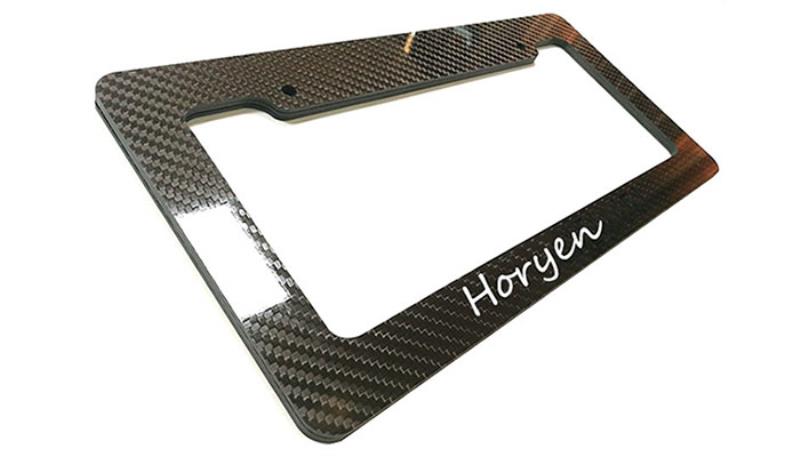 Carbon Fiber License Number Frame