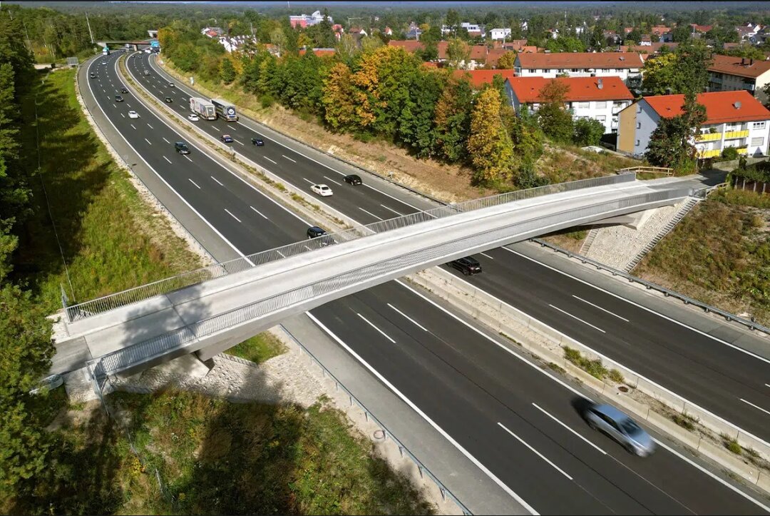 Carbon fiber reinforced highway bridge