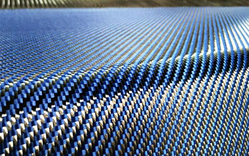 Colored Carbon Kevlar Hybrid Fabric