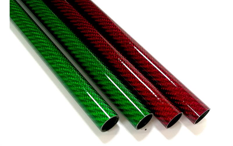 Colored Glossy Carbon Fiber Tubes