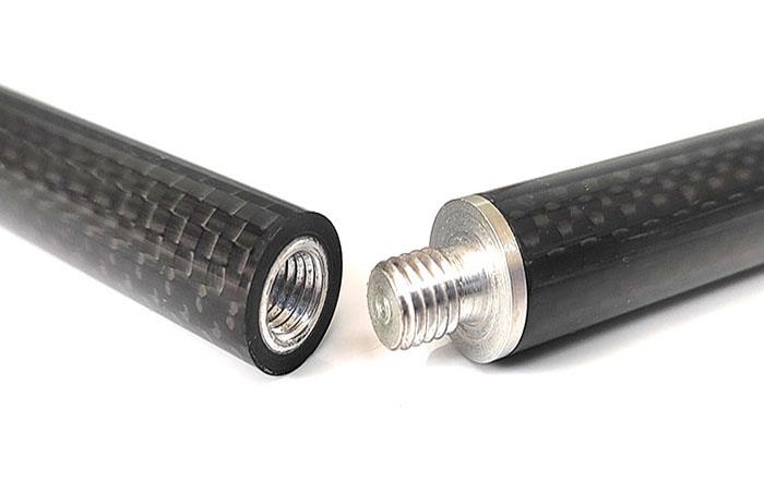 Carbon Fiber Tube With Aluminum Threaded Connector